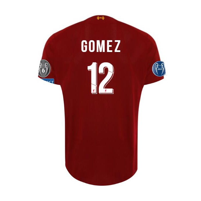 Niño Joe Gomez 12 1ª Equipación Rojo Camiseta 2019/20 La Camisa Chile