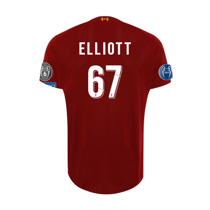 Niño Harvey Elliott 67 1ª Equipación Rojo Camiseta 2019/20 La Camisa Chile