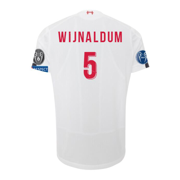 Niño Georginio Wijnaldum 5 2ª Equipación Blanco Camiseta 2019/20 La Camisa Chile