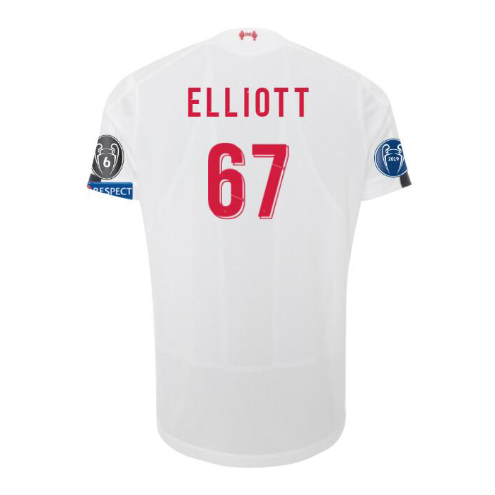 Niño Harvey Elliott 67 2ª Equipación Blanco Camiseta 2019/20 La Camisa Chile