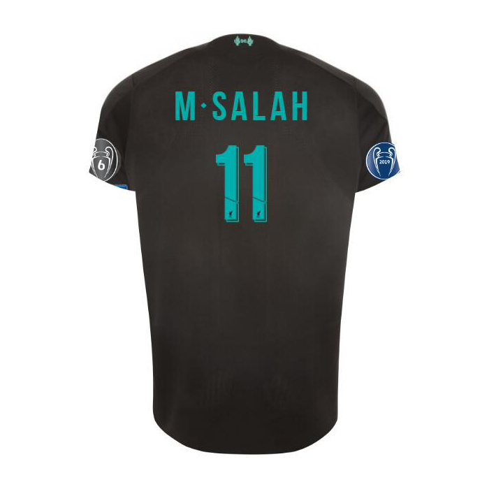 Niño Mohamed Salah 11 3ª Equipación Negro Camiseta 2019/20 La Camisa Chile