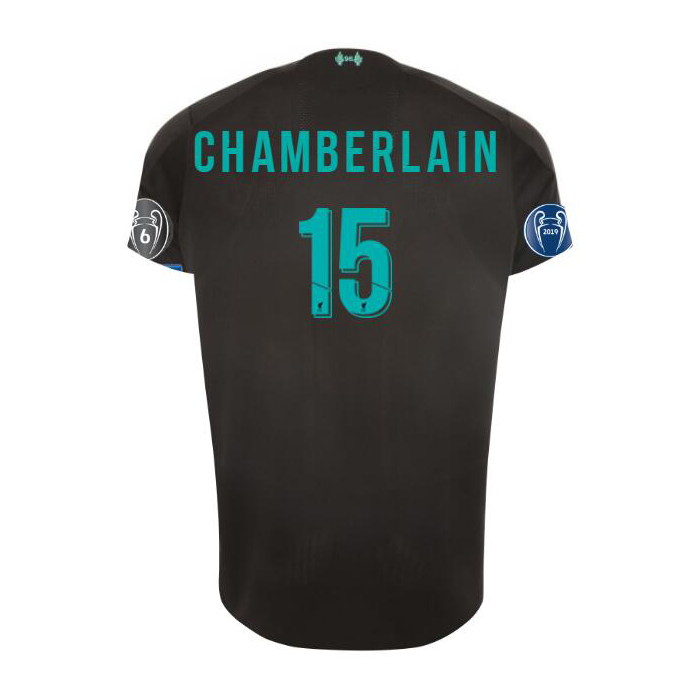 Niño Alex Oxlade-Chamberlain 15 3ª Equipación Negro Camiseta 2019/20 La Camisa Chile