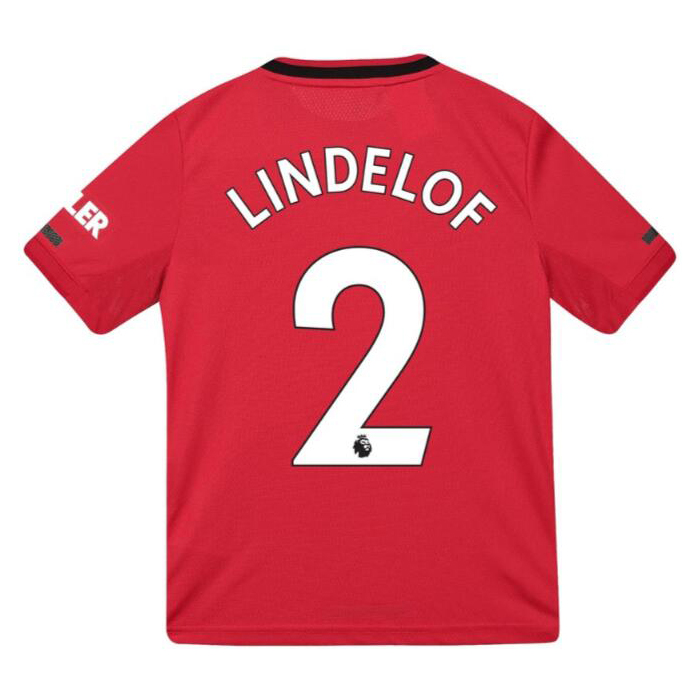 Niño Victor Lindelof 2 1ª Equipación Rojo Camiseta 2019/20 La Camisa Chile