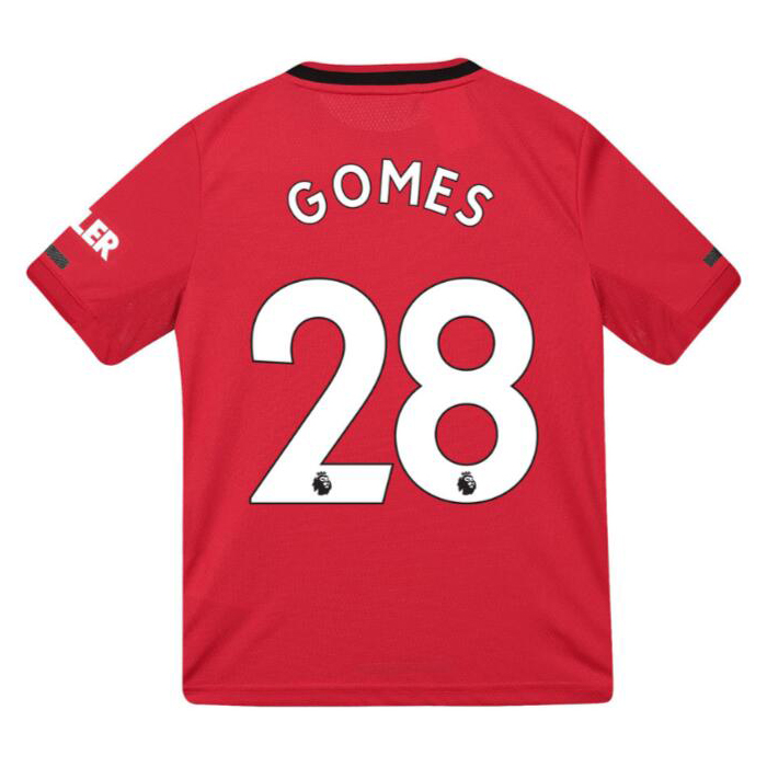Niño Angel Gomes 28 1ª Equipación Rojo Camiseta 2019/20 La Camisa Chile