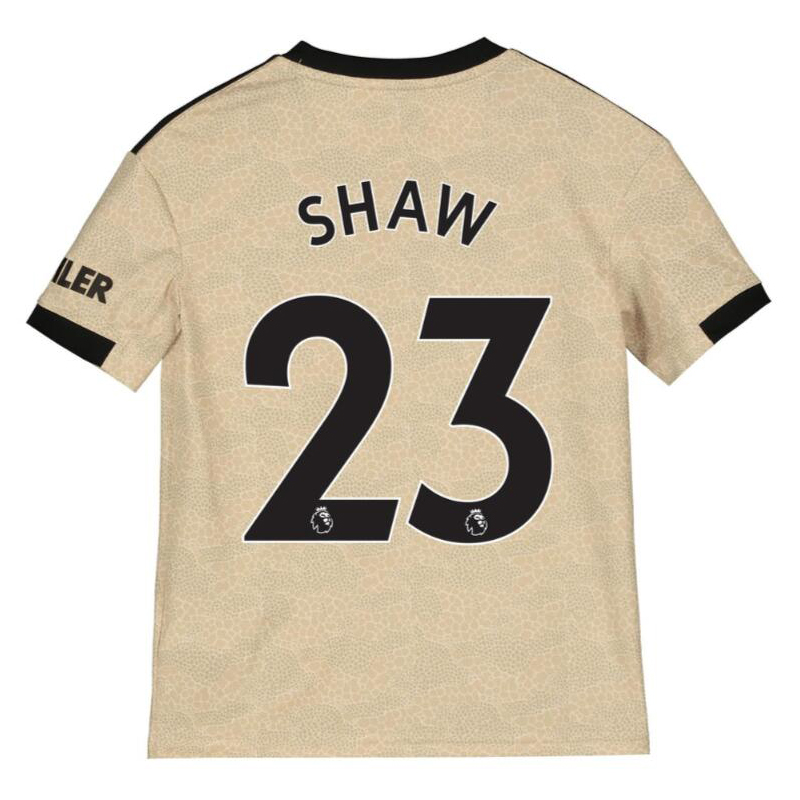 Niño Luke Shaw 23 2ª Equipación Champán Camiseta 2019/20 La Camisa Chile
