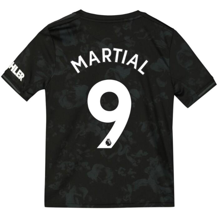 Niño Anthony Martial 9 3ª Equipación Negro Camiseta 2019/20 La Camisa Chile