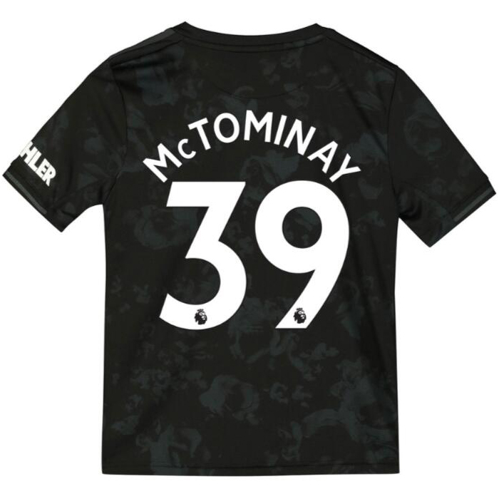 Niño Scott McTominay 39 3ª Equipación Negro Camiseta 2019/20 La Camisa Chile