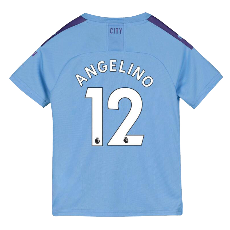 Niño Angelino 12 1ª Equipación Azul Camiseta 2019/20 La Camisa Chile