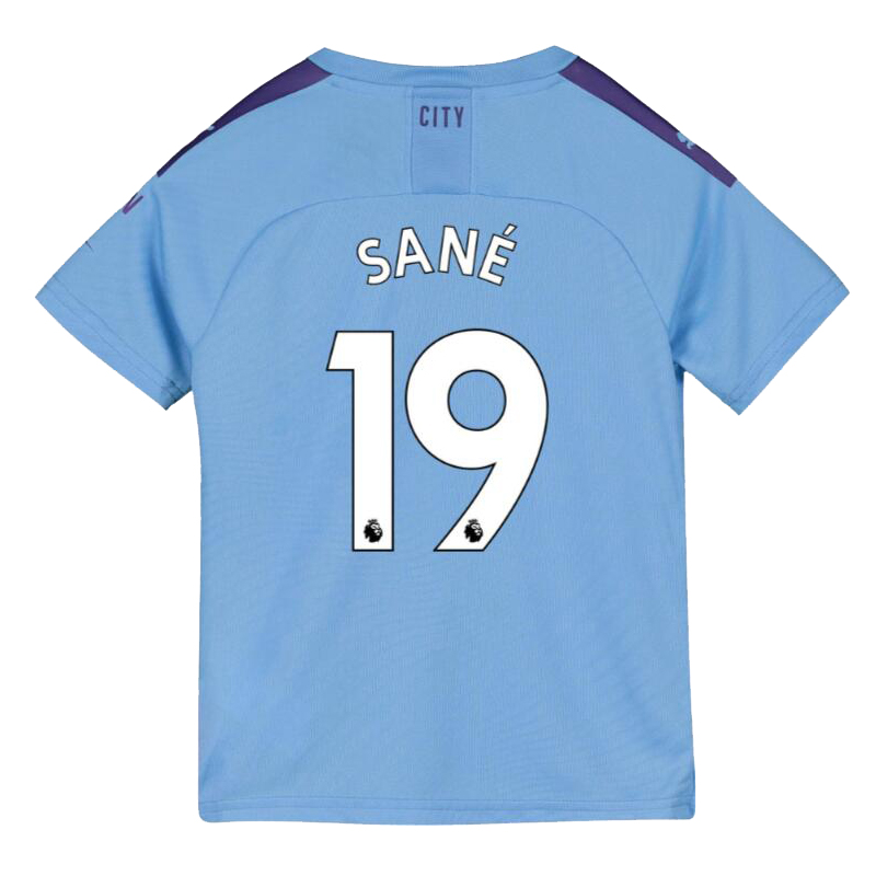 Niño Leroy Sane 19 1ª Equipación Azul Camiseta 2019/20 La Camisa Chile