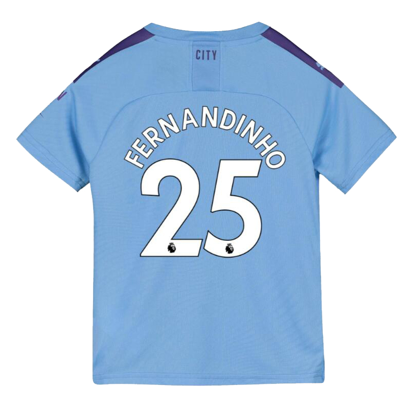 Niño Fernandinho 25 1ª Equipación Azul Camiseta 2019/20 La Camisa Chile