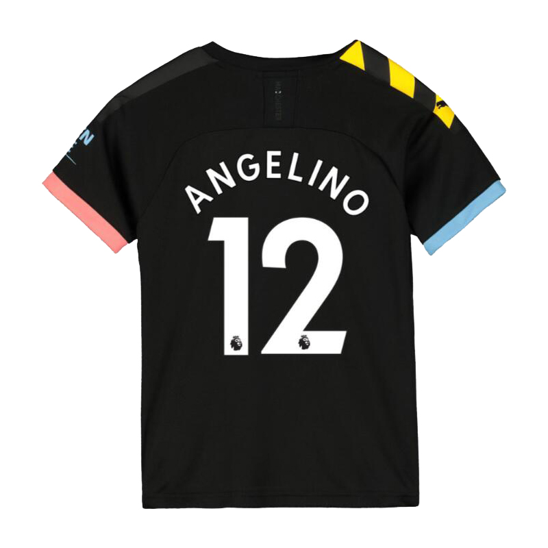 Niño Angelino 12 2ª Equipación Negro Camiseta 2019/20 La Camisa Chile