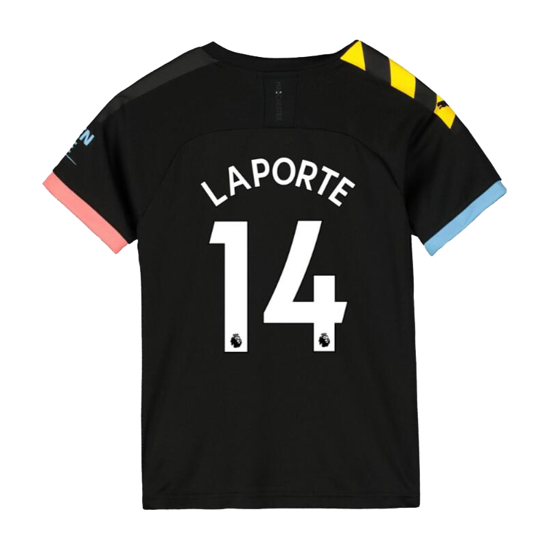 Niño Aymeric Laporte 14 2ª Equipación Negro Camiseta 2019/20 La Camisa Chile