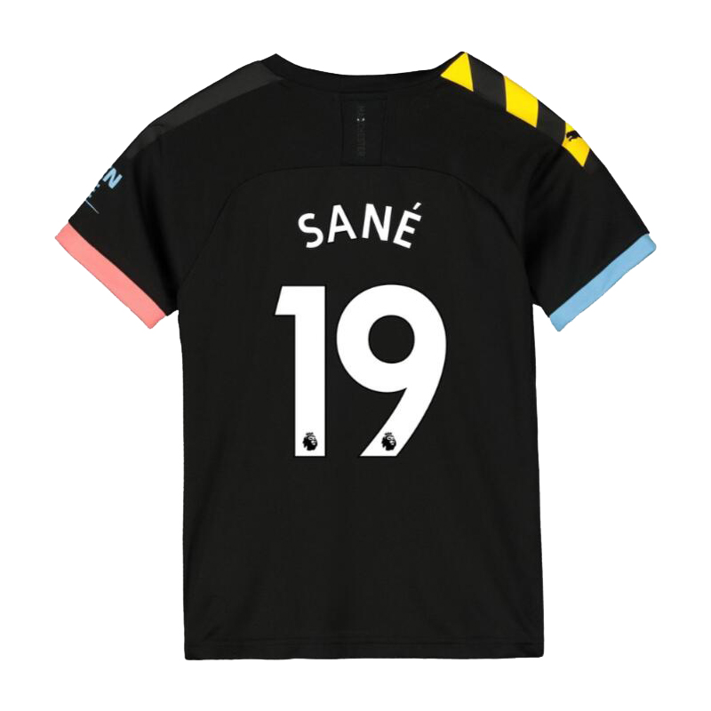 Niño Leroy Sane 19 2ª Equipación Negro Camiseta 2019/20 La Camisa Chile