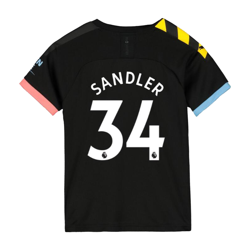 Niño Philippe Sandler 34 2ª Equipación Negro Camiseta 2019/20 La Camisa Chile