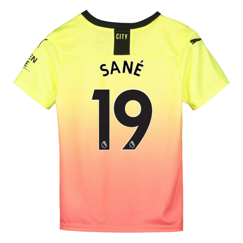 Niño Leroy Sane 19 3ª Equipación Amarillo Naranja Camiseta 2019/20 La Camisa Chile