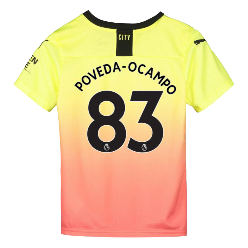 Niño Ian Poveda 83 3ª Equipación Amarillo Naranja Camiseta 2019/20 La Camisa Chile