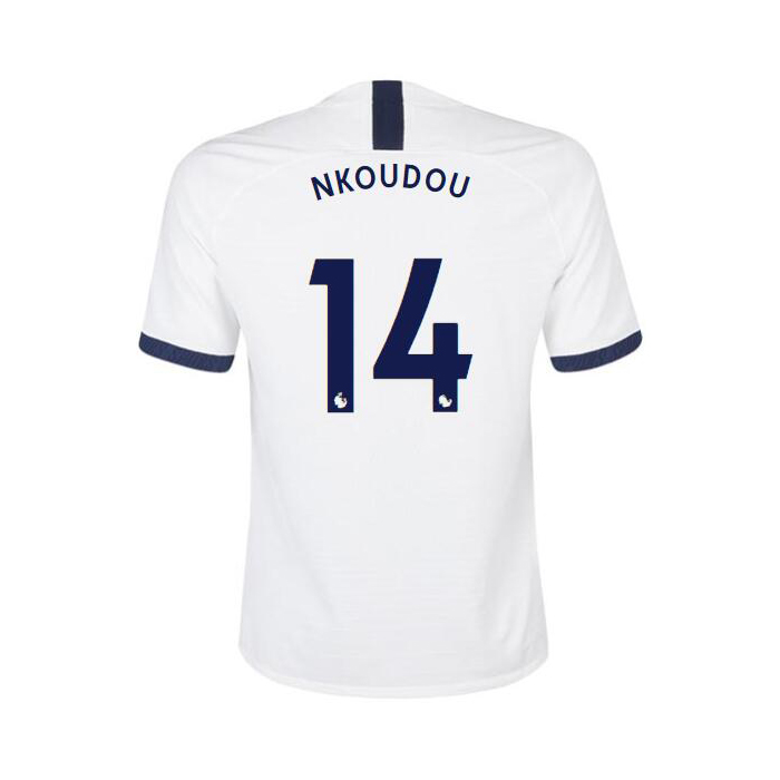 Niño Georges-Kevin Nkoudou 14 1ª Equipación Blanco Camiseta 2019/20 La Camisa Chile