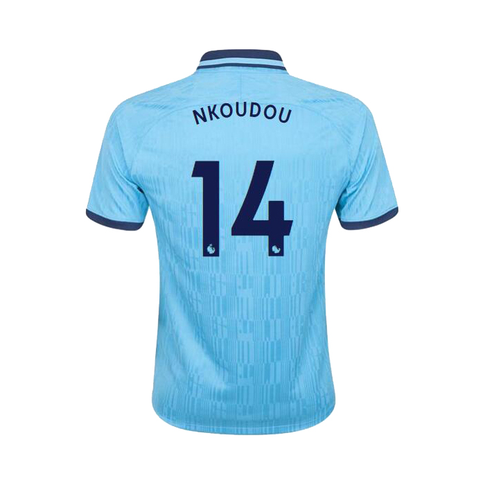Niño Georges-Kevin Nkoudou 14 3ª Equipación Azul Camiseta 2019/20 La Camisa Chile
