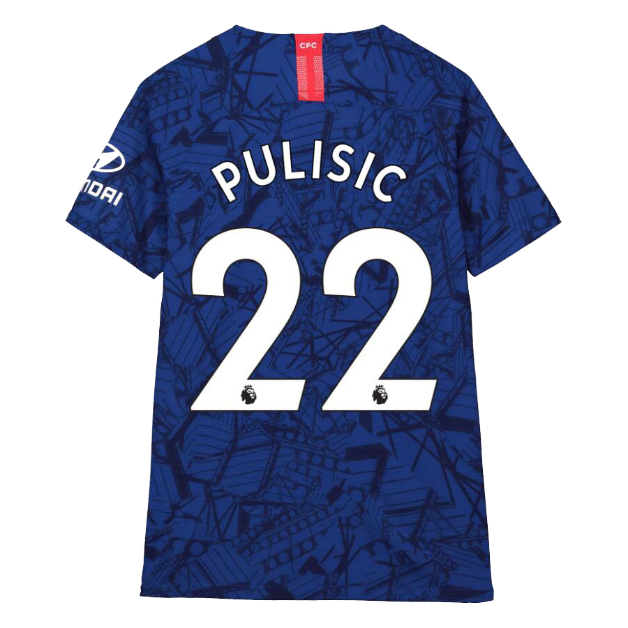 Niño Pulisic 22 1ª Equipación Azul Real Camiseta 2019/20 La Camisa Chile