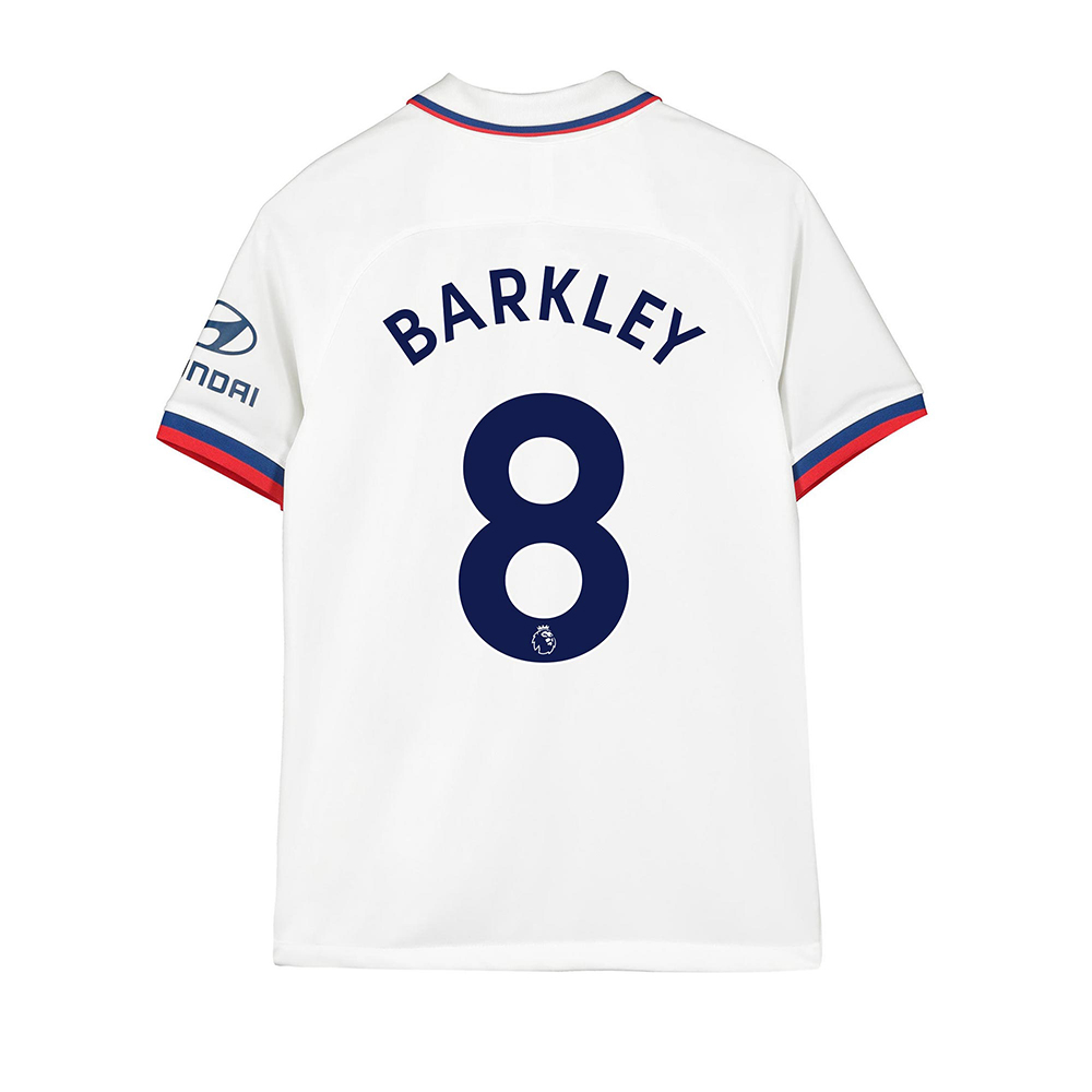 Niño Ross Barkley 8 2ª Equipación Blanco Camiseta 2019/20 La Camisa Chile
