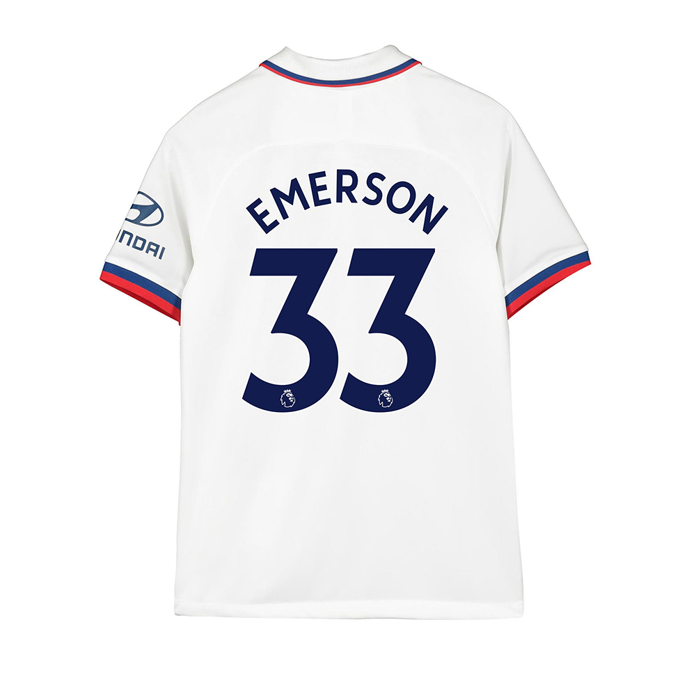 Niño Emerson Palmieri 33 2ª Equipación Blanco Camiseta 2019/20 La Camisa Chile