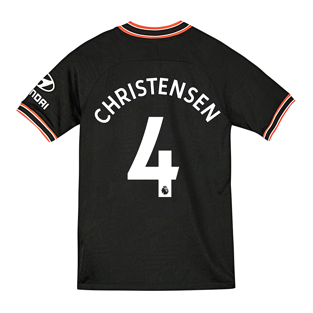 Niño Andreas Christensen 4 3ª Equipación Negro Camiseta 2019/20 La Camisa Chile