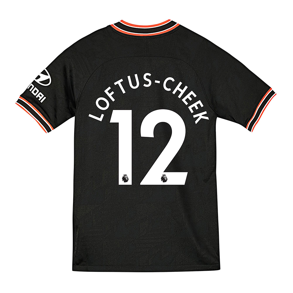 Niño Loftus Cheek 12 3ª Equipación Negro Camiseta 2019/20 La Camisa Chile