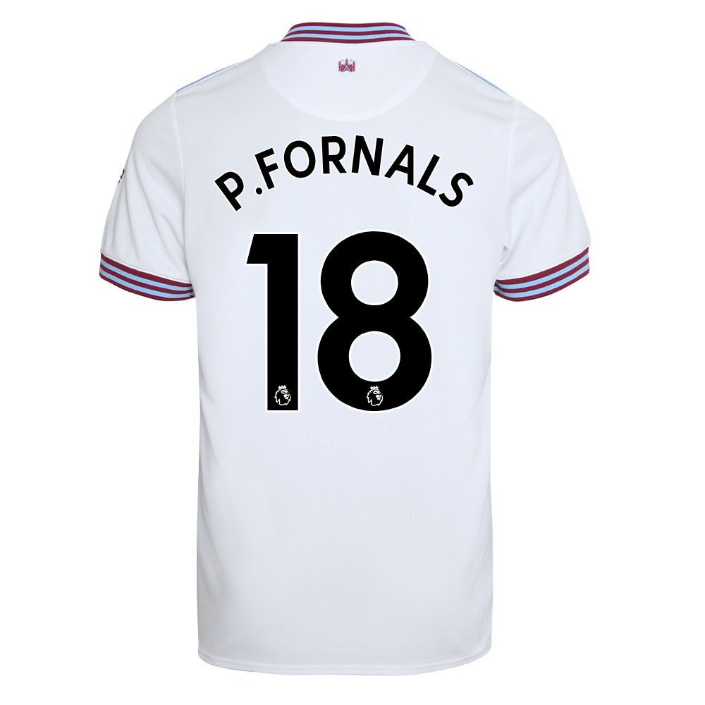 Niño Pablo Fornals 18 2ª Equipación Blanco Camiseta 2019/20 La Camisa Chile