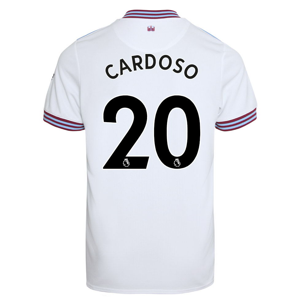 Niño Goncalo Cardoso 20 2ª Equipación Blanco Camiseta 2019/20 La Camisa Chile