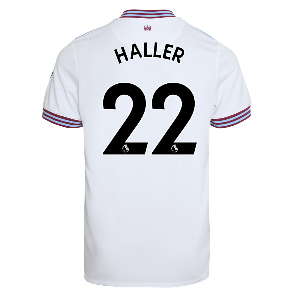 Niño Sebastien Haller 22 2ª Equipación Blanco Camiseta 2019/20 La Camisa Chile