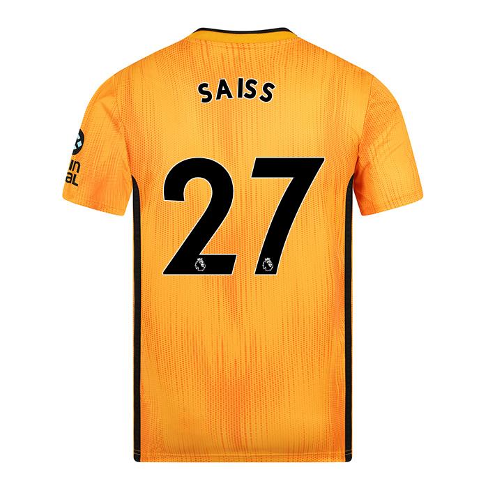 Niño Romain Saiss 27 1ª Equipación Amarillo Camiseta 2019/20 La Camisa Chile