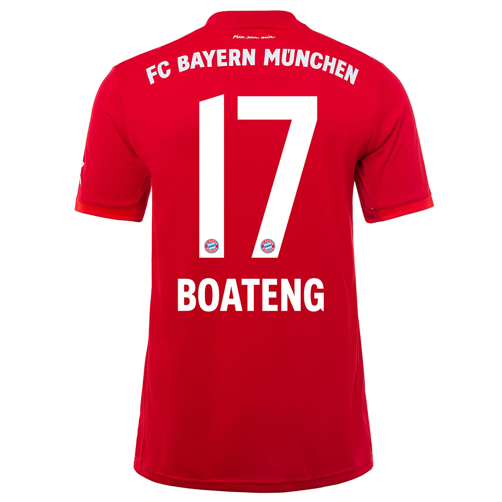Niño Jerome Boateng 17 1ª Equipación Rojo Camiseta 2019/20 La Camisa Chile