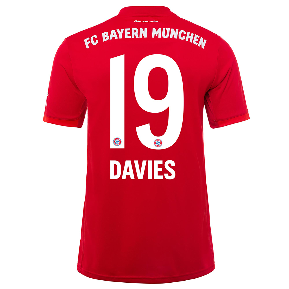 Niño Alphonso Davies 19 1ª Equipación Rojo Camiseta 2019/20 La Camisa Chile