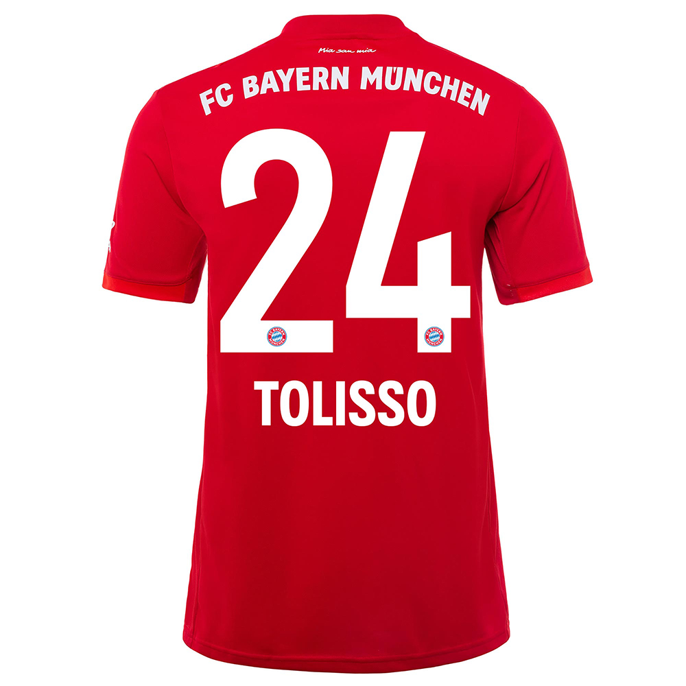 Niño Corentin Tolisso 24 1ª Equipación Rojo Camiseta 2019/20 La Camisa Chile