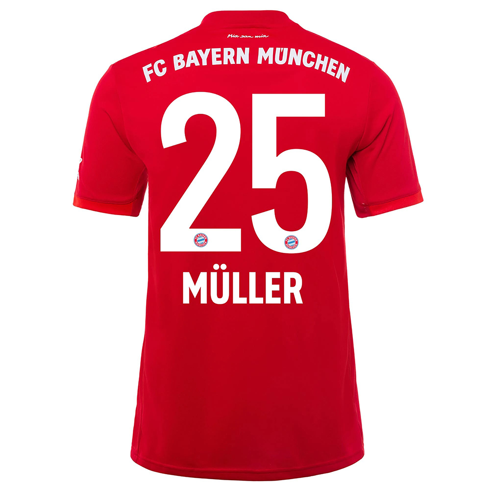 Niño Thomas Muller 25 1ª Equipación Rojo Camiseta 2019/20 La Camisa Chile