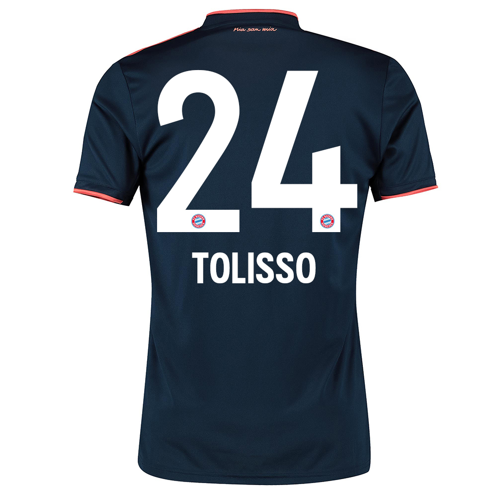 Niño Corentin Tolisso 24 3ª Equipación Armada Camiseta 2019/20 La Camisa Chile
