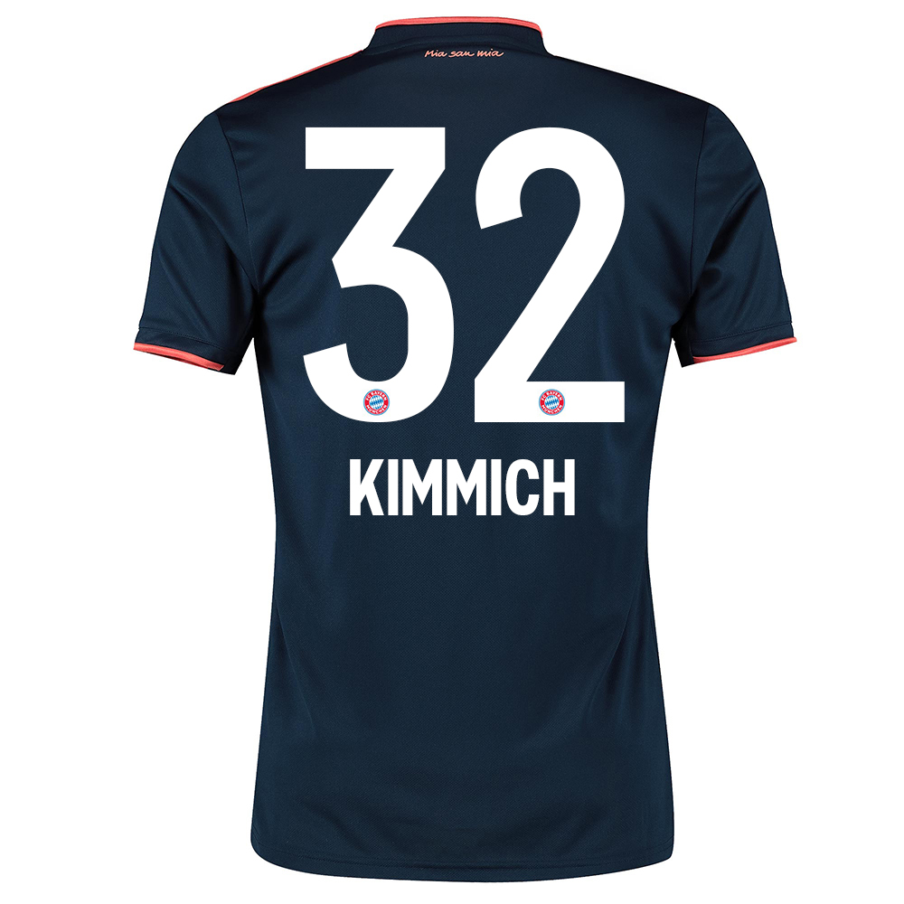Niño Joshua Kimmich 32 3ª Equipación Armada Camiseta 2019/20 La Camisa Chile