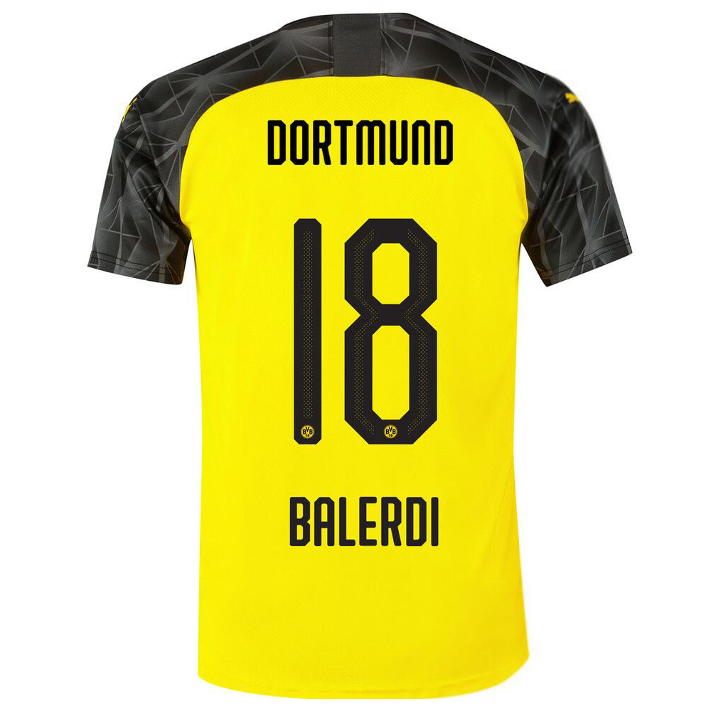 Niño Balerdi 18 Memento Amarillo Negro Camiseta 2019/20 La Camisa Chile