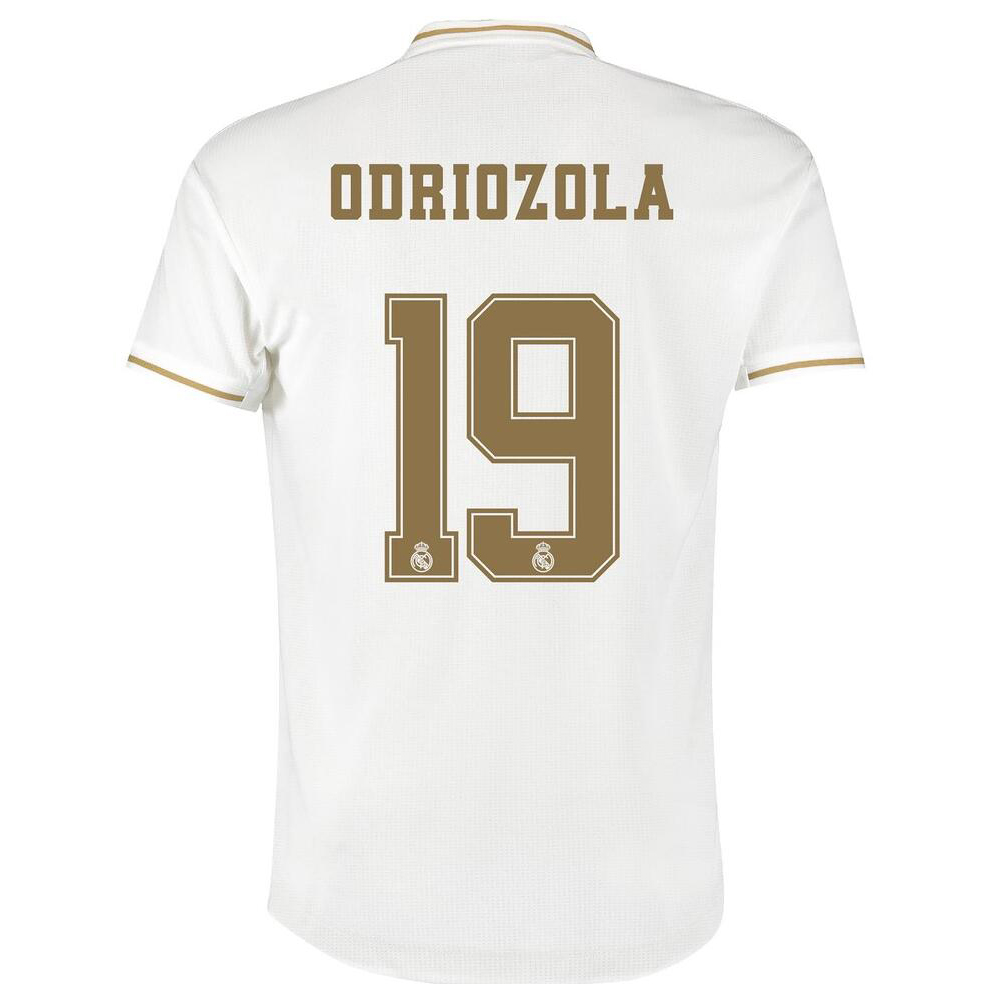 Niño Alvaro Odriozola 19 1ª Equipación Blanco Camiseta 2019/20 La Camisa Chile