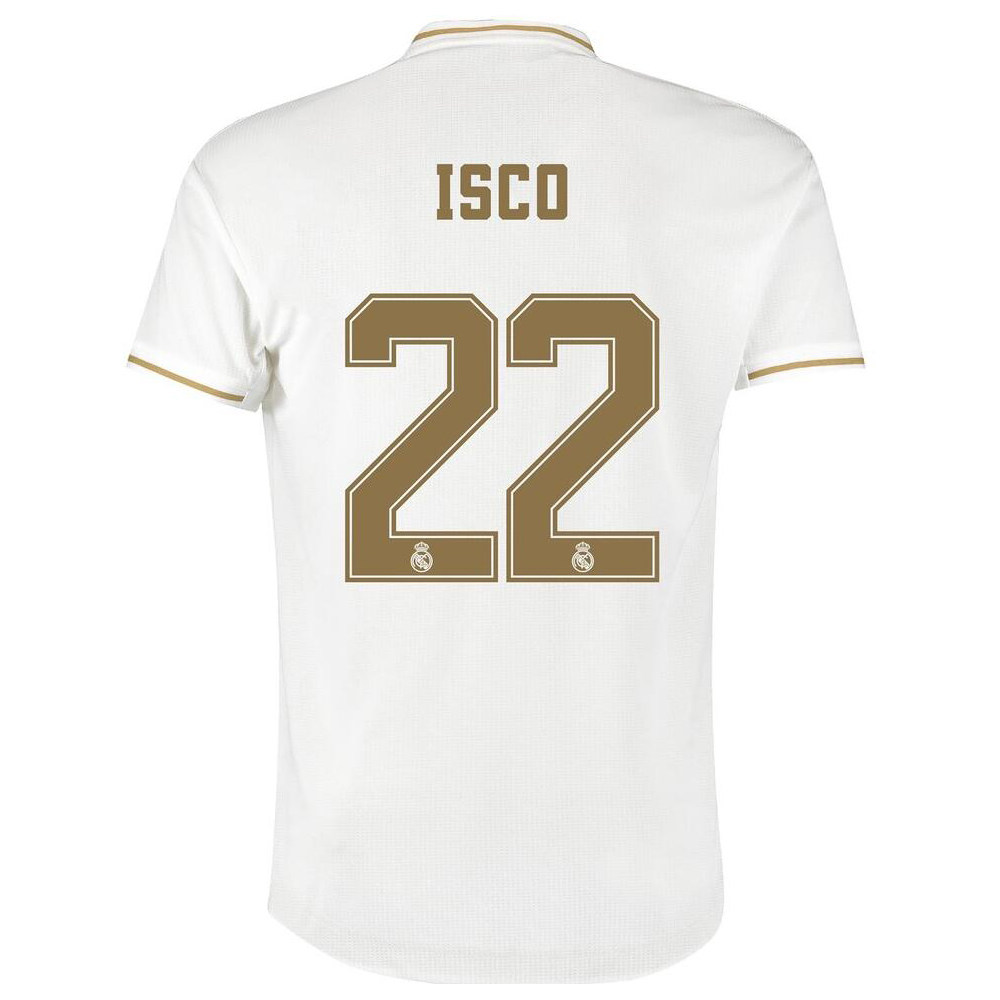Niño Isco 22 1ª Equipación Blanco Camiseta 2019/20 La Camisa Chile