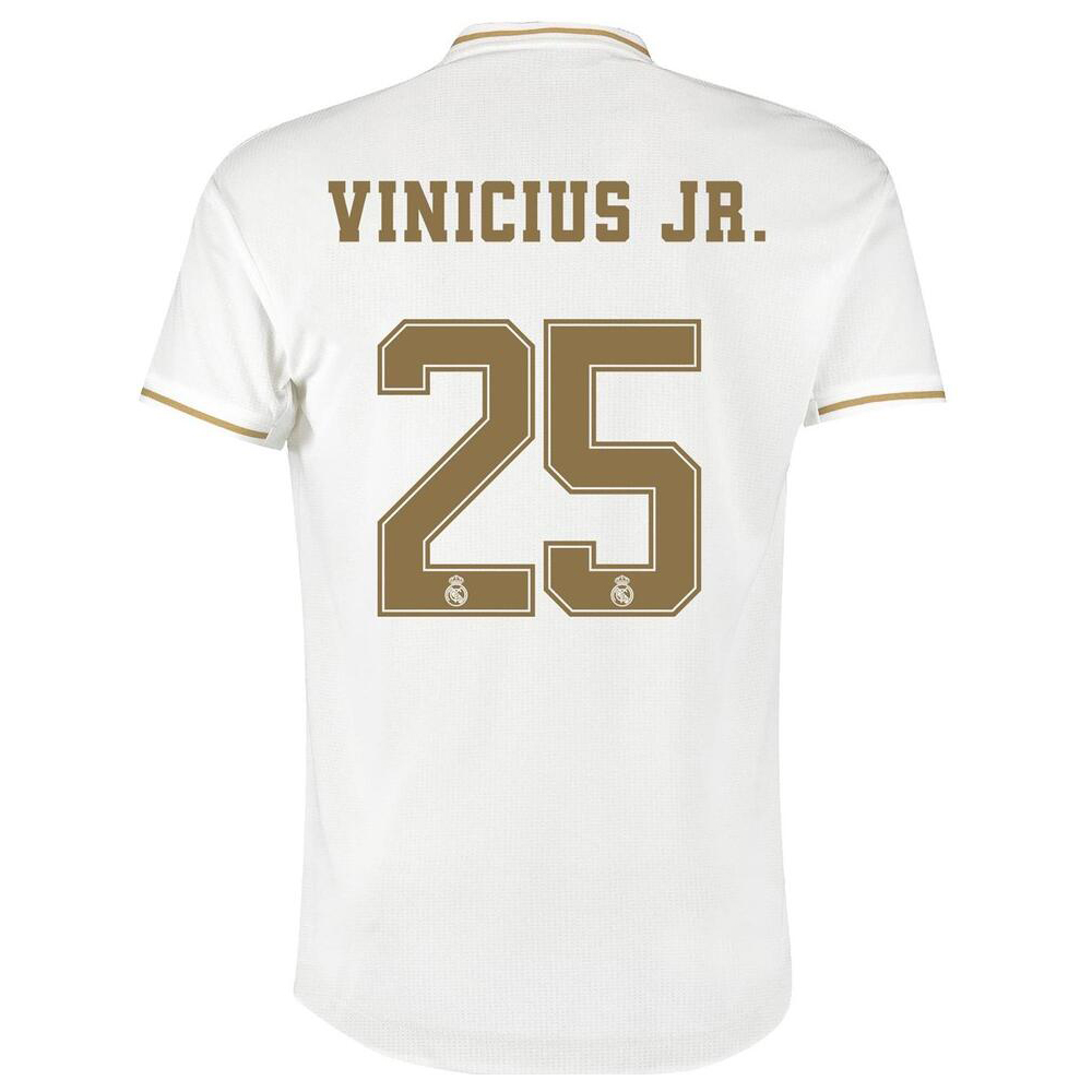 Niño Vinicius Jr 25 1ª Equipación Blanco Camiseta 2019/20 La Camisa Chile