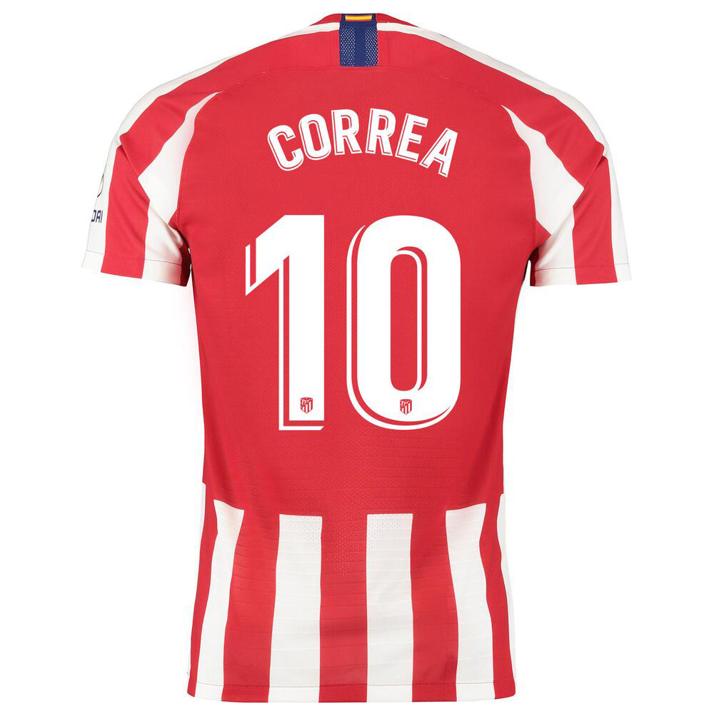 Niño Angel Correa 10 1ª Equipación Rojo Camiseta 2019/20 La Camisa Chile
