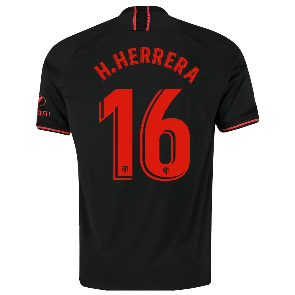 Niño Hector Herrera 16 2ª Equipación Negro Camiseta 2019/20 La Camisa Chile