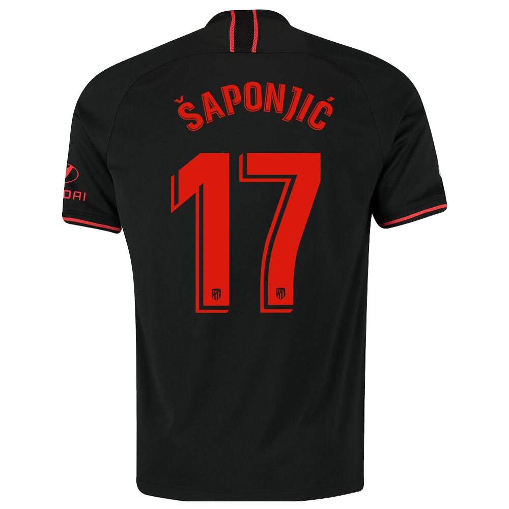 Niño Ivan Saponjic 17 2ª Equipación Negro Camiseta 2019/20 La Camisa Chile