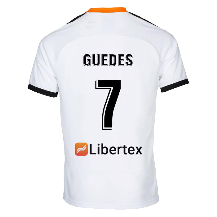 Niño Goncalo Guedes 7 1ª Equipación Blanco Camiseta 2019/20 La Camisa Chile