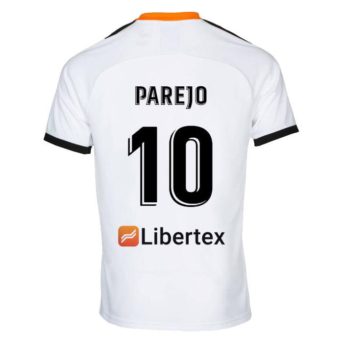Niño Dani Parejo 10 1ª Equipación Blanco Camiseta 2019/20 La Camisa Chile