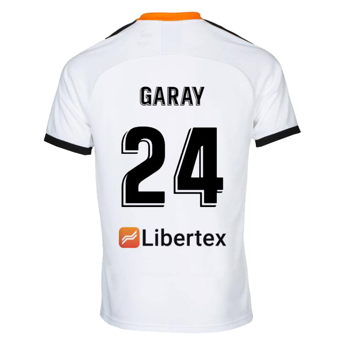 Niño Ezequiel Garay 24 1ª Equipación Blanco Camiseta 2019/20 La Camisa Chile