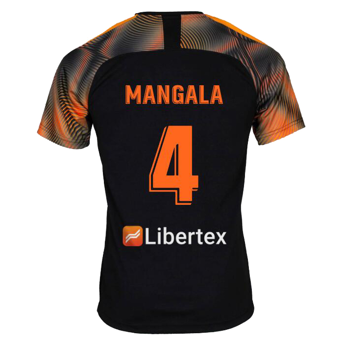 Niño Eliaquim Mangala 4 2ª Equipación Negro Camiseta 2019/20 La Camisa Chile