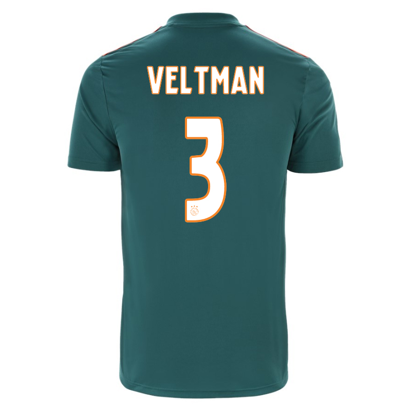 Niño Joel Veltman 3 2ª Equipación Verde Camiseta 2019/20 La Camisa Chile