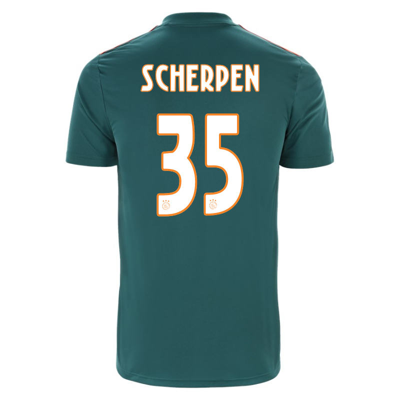 Niño Kjell Scherpen 35 2ª Equipación Verde Camiseta 2019/20 La Camisa Chile
